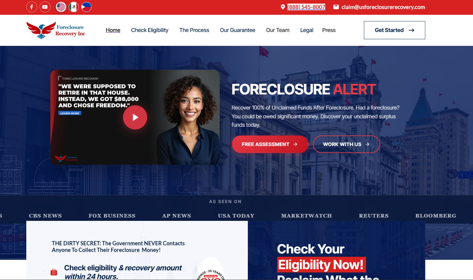 USForeclosureRecovery.com platform